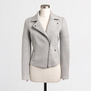 NWT Grey J.Crew Moto Jacket Size XS